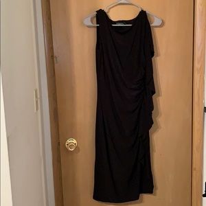 Black slim dress